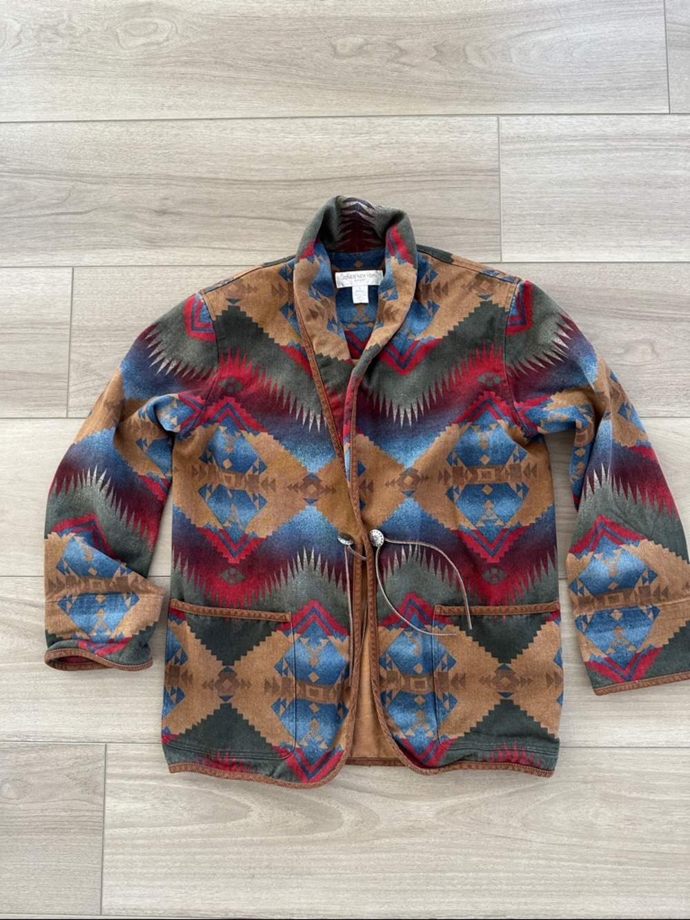Southwestern Pattern 100% Cotton Blazer